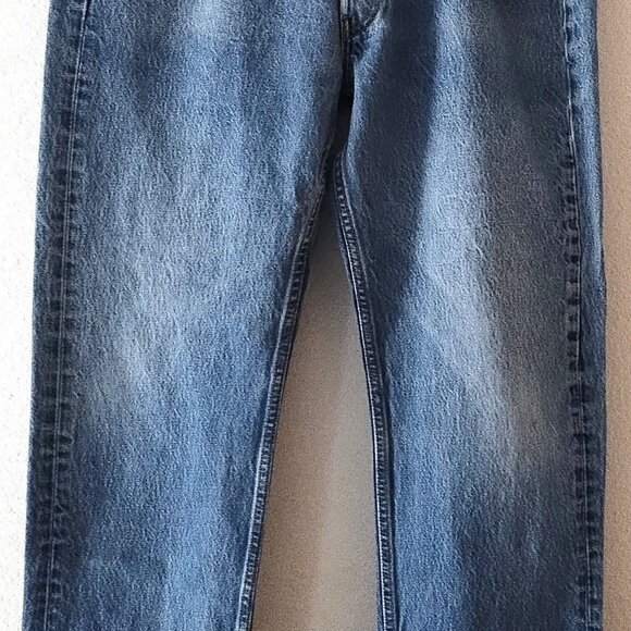 Levi's 501 Button Fly Straight Leg Mens Jeans Tag Size 38x34 Grade B! 01 - Picture 3 of 4
